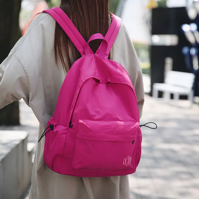 Meow In The Grass Nylon Backpack Unisex Multicolor-26