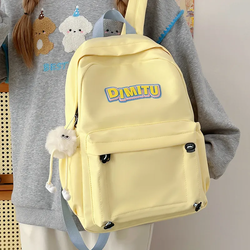 Meow In The Grass Nylon Backpack Regular Unisex Multicolor-8