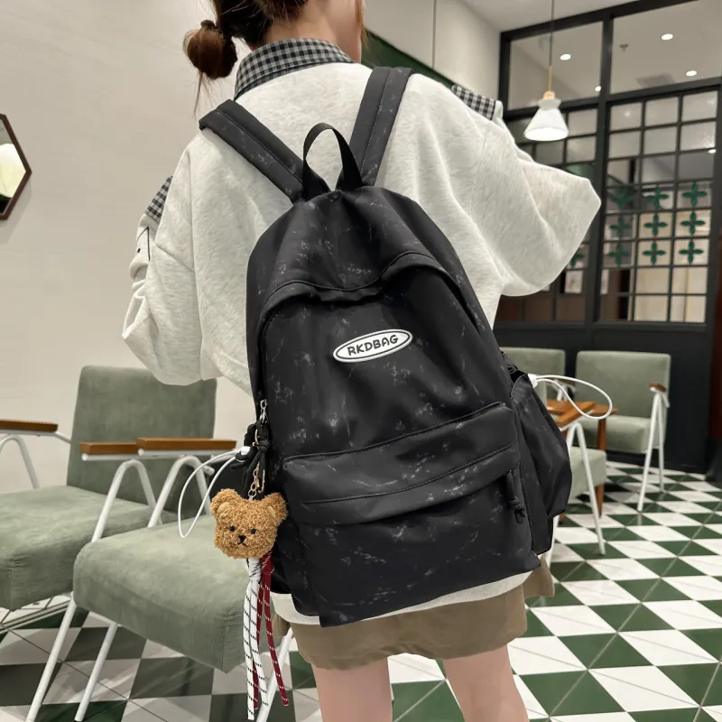 Meow In The Grass Nylon Backpack Women's Multicolor-4