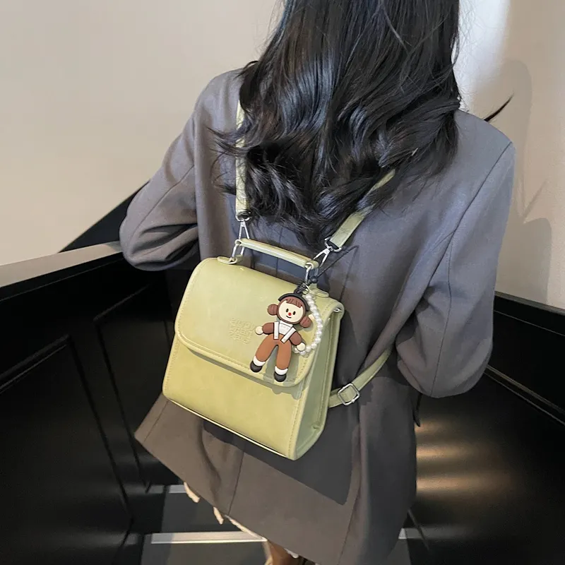Meow In The Grass PU Backpack Women's Multicolor-15