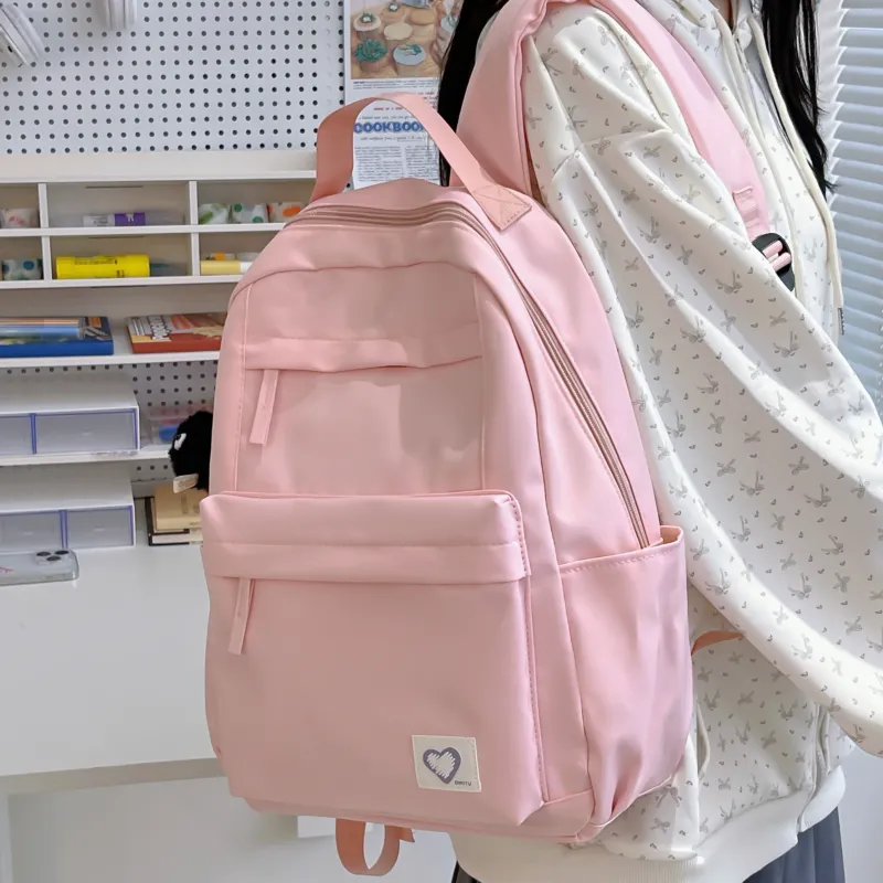 Meow In The Grass Nylon Backpack Unisex Multicolor-19