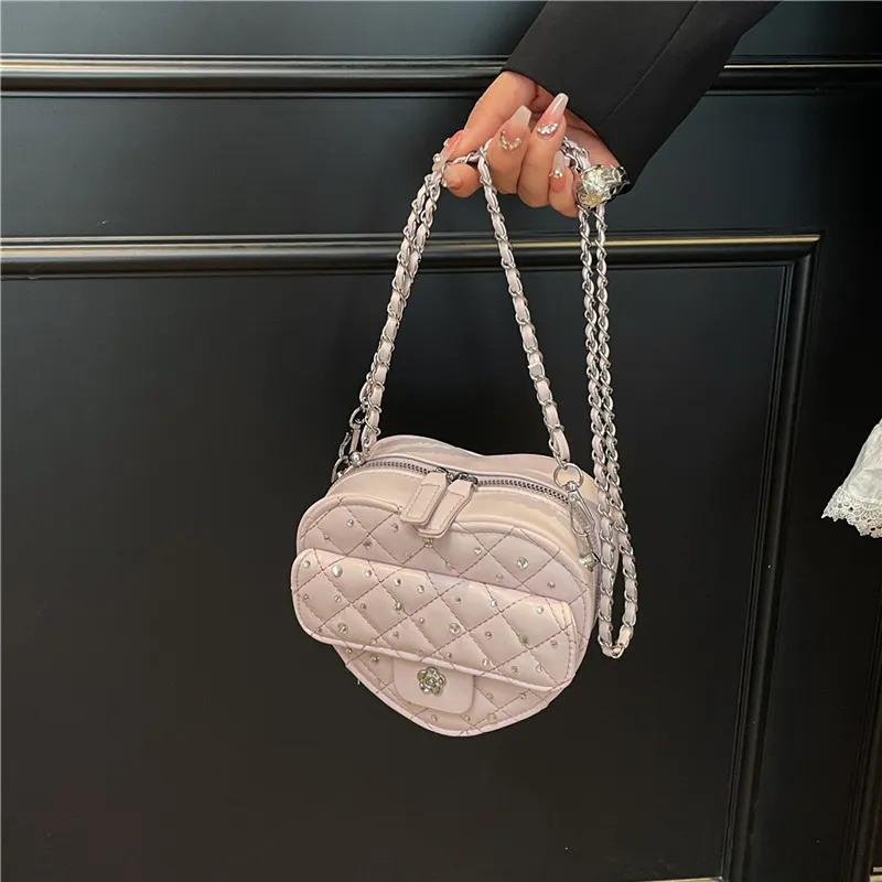 Meow In The Grass PU Heart Shaped Bag Shoulder Bag Women's Multicolor-20