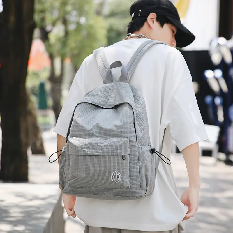 Meow In The Grass Nylon Backpack Unisex Multicolor-34
