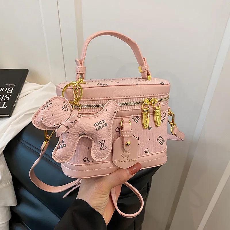 Meow In The Grass PU Handbag Women's Multicolor-12