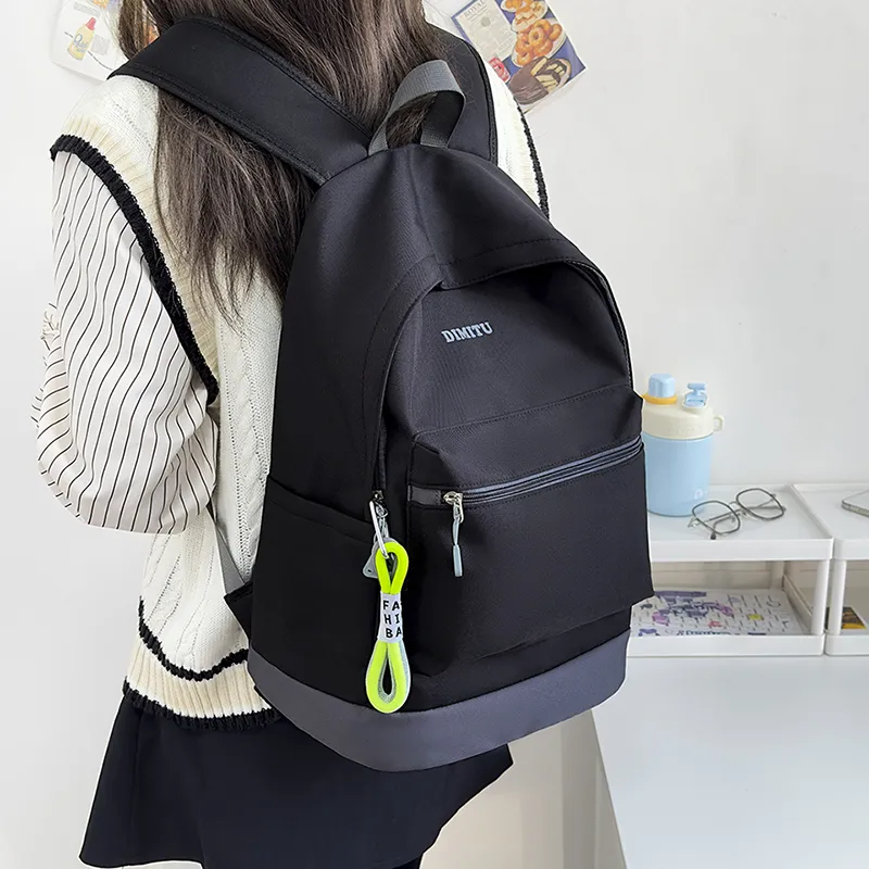 Meow In The Grass Nylon Backpack Women's Multicolor-17