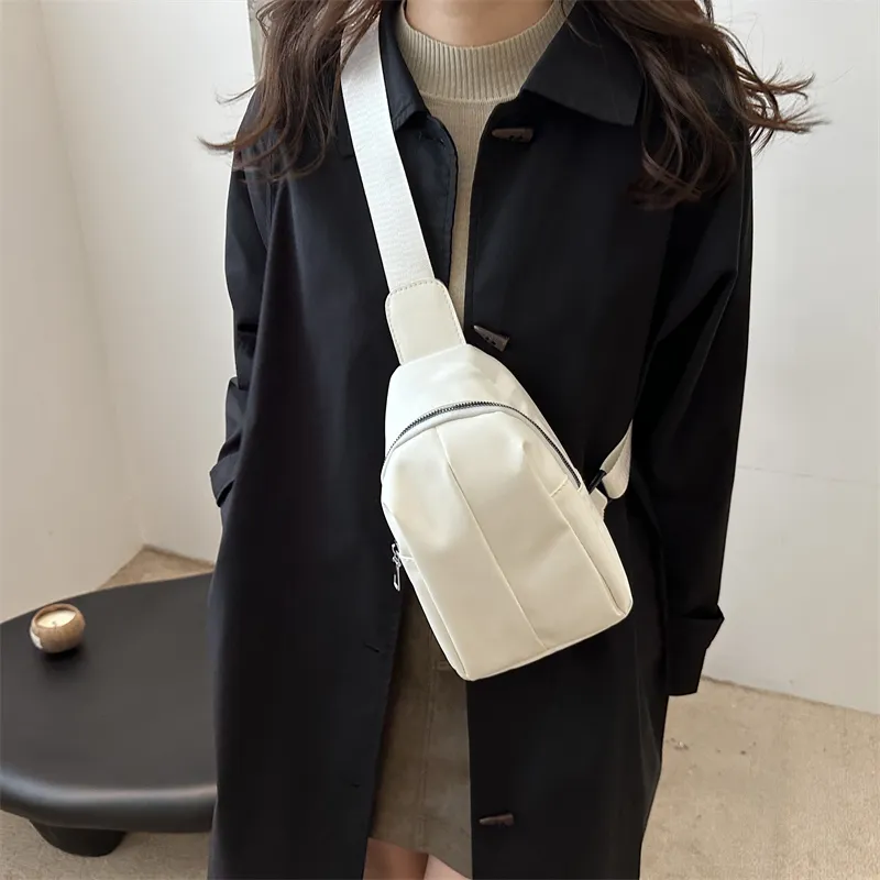 Meow In The Grass PU Crossbody Bag Sling Bag Regular Unisex White/Black/Khaki/Pink/Black-4