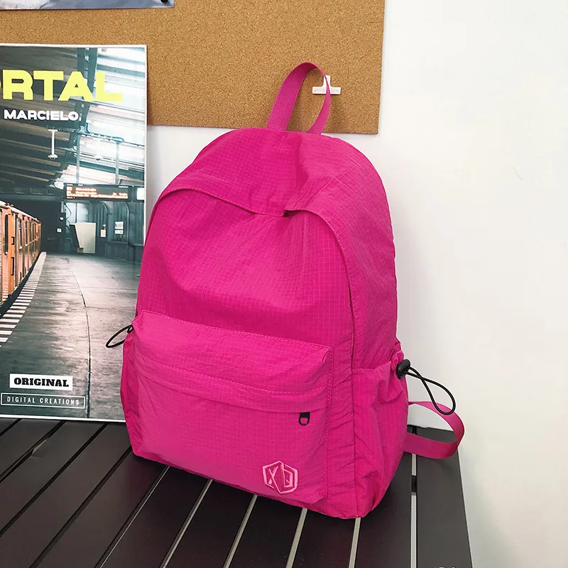 Meow In The Grass Nylon Backpack Unisex Multicolor-28