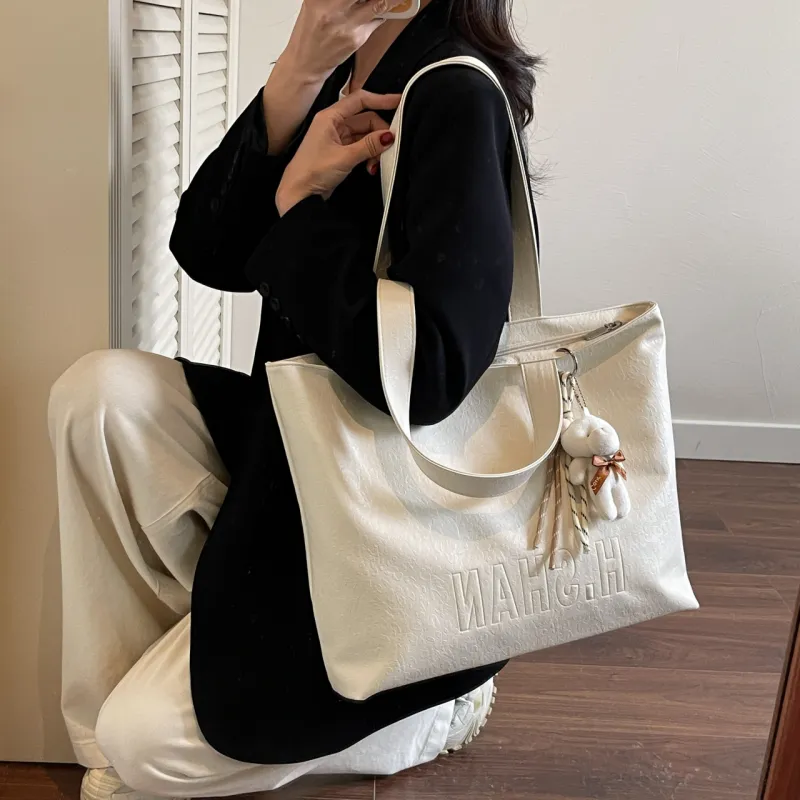Meow In The Grass PU Tote Bag, Shoulder Bag Women's-11