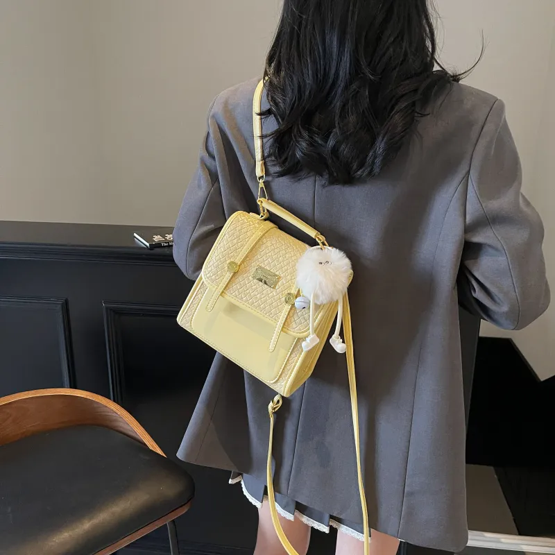 Meow In The Grass PU Backpack Regular Women's Multicolor-22