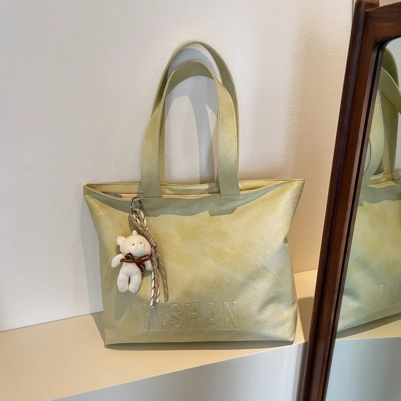 Meow In The Grass PU Tote Bag, Shoulder Bag Women's-19