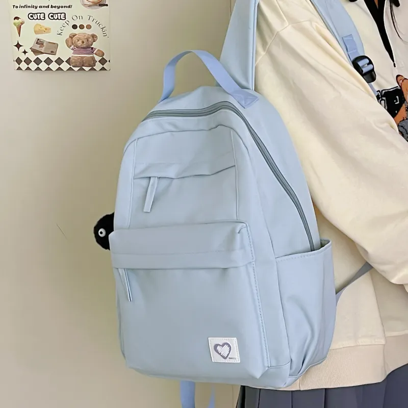 Meow In The Grass Nylon Backpack Unisex Multicolor-17