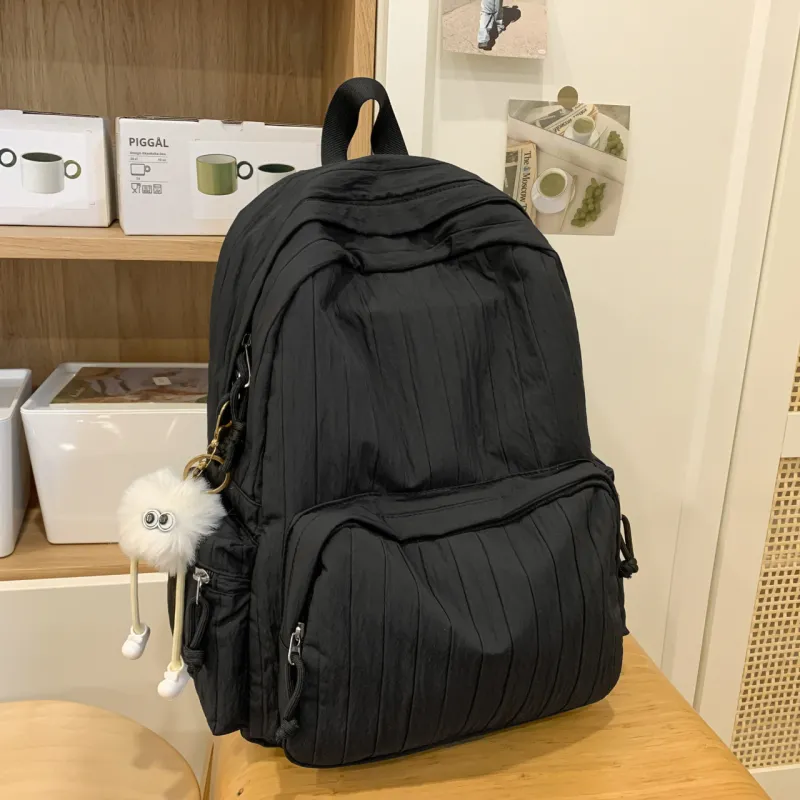 Meow In The Grass Nylon Backpack Unisex Multicolor-8