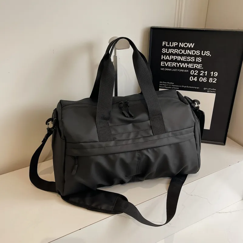 Meow In The Grass Canvas Bag Travel Bag Unisex Gray/Black/White/Purple/Green-7