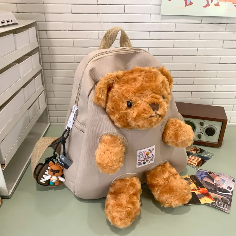 Meow In The Grass Nylon Backpack Women's Multicolor-24