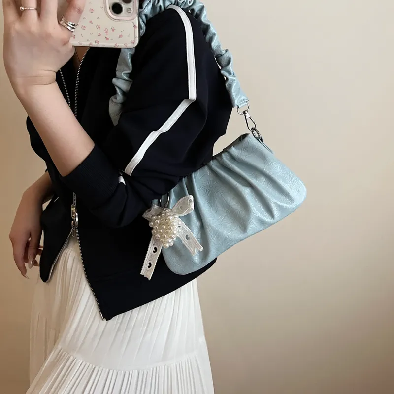 Meow In The Grass PU Handbag, Shoulder Bag Women's White/Silver/Blue/Yellow/Pink/Black-15