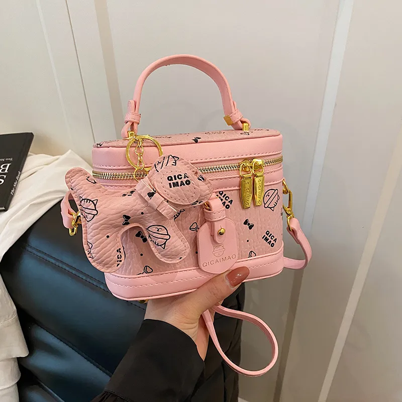 Meow In The Grass PU Handbag Women's Multicolor-18