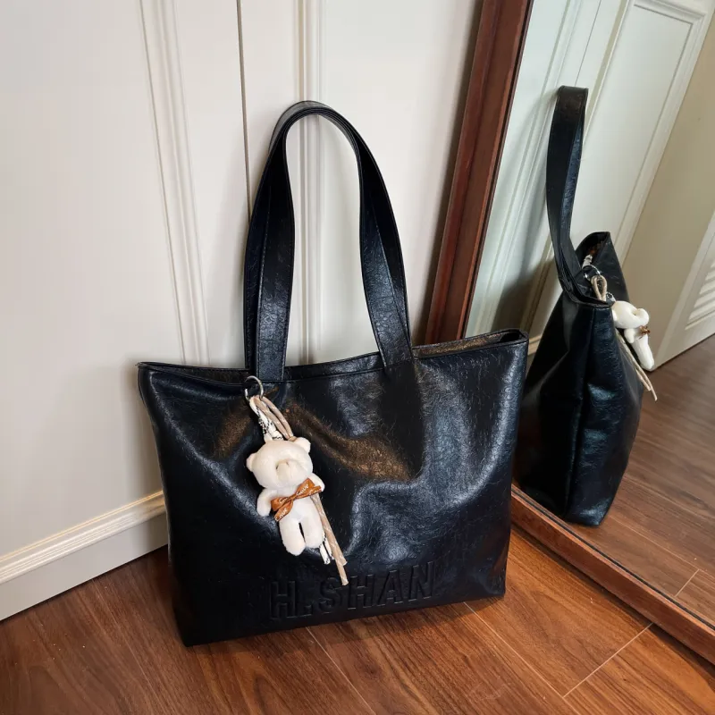 Meow In The Grass PU Tote Bag, Shoulder Bag Women's-4