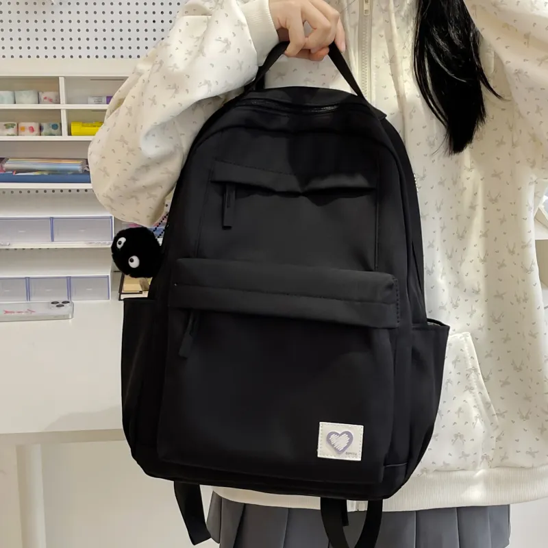 Meow In The Grass Nylon Backpack Unisex Multicolor-9