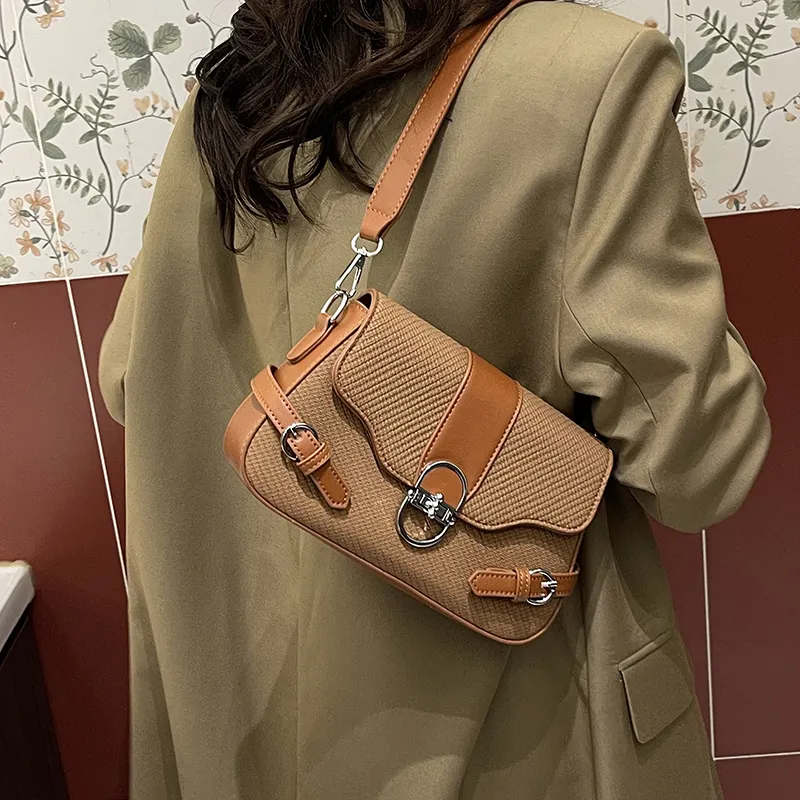 Meow In The Grass PU Crossbody Bag Shoulder Bag Regular Women's Multicolor-10