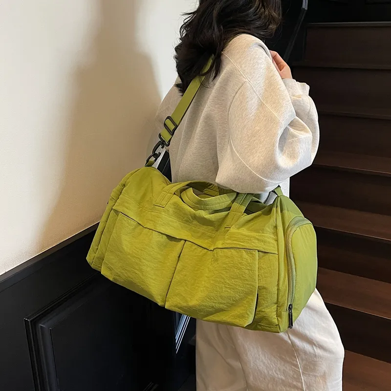 Meow In The Grass Canvas Bag Travel Bag Unisex Multicolor-23