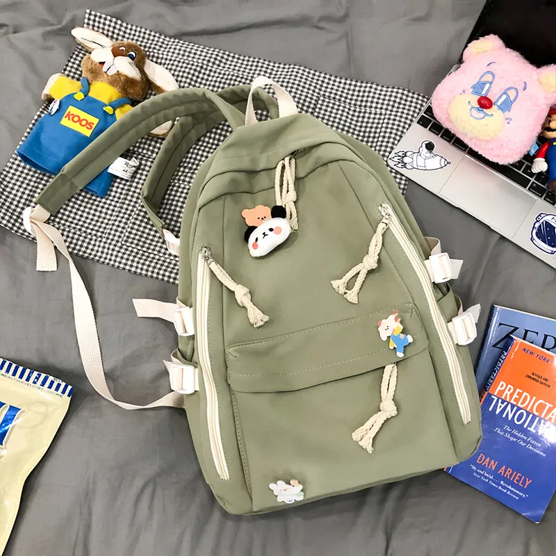 Meow In The Grass Nylon Backpack Regular Unisex Multicolor-15