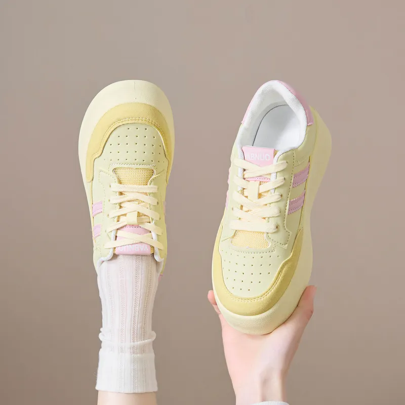 Little Red Man Slip Resistant, Abrasion Resistant, Support Height Increasing Low Top Casual Shoes Women's-8