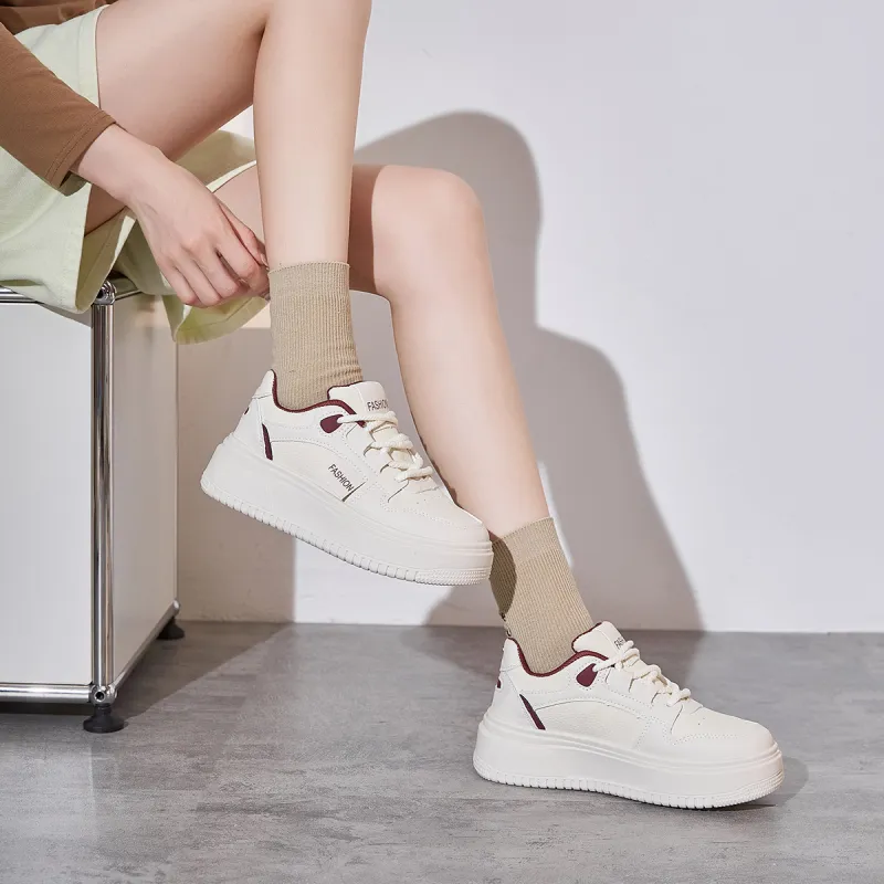 Little Red Man Low-Top Skateboard Shoes Women's-2