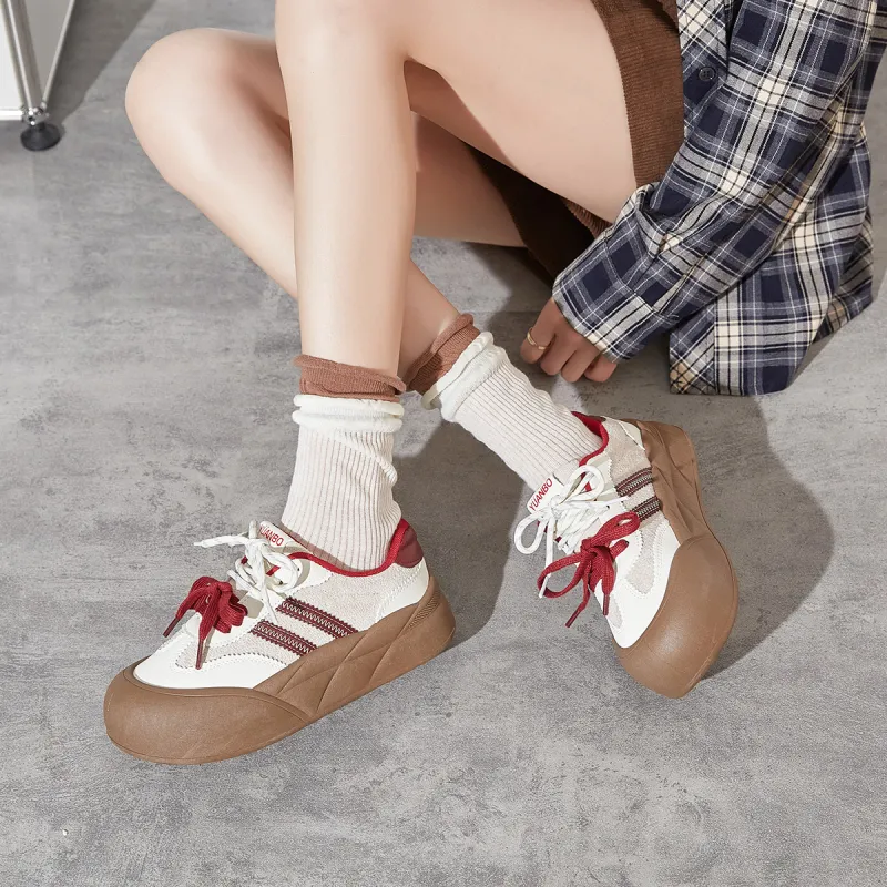 Little Red Man Anti Slip Wear Resistant Low Top Casual Shoes Women's-3