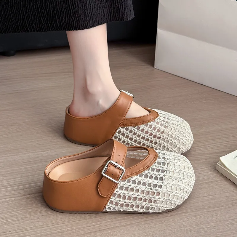 Little Red Man Rubber Sole Odor Resistant, Slip Resistant, Quick Dry Closed Toe Slippers Women's-6