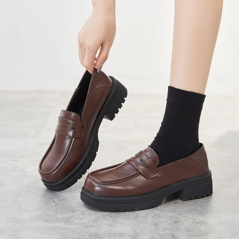 Little Red Man Loafers Women's Burgundy-2