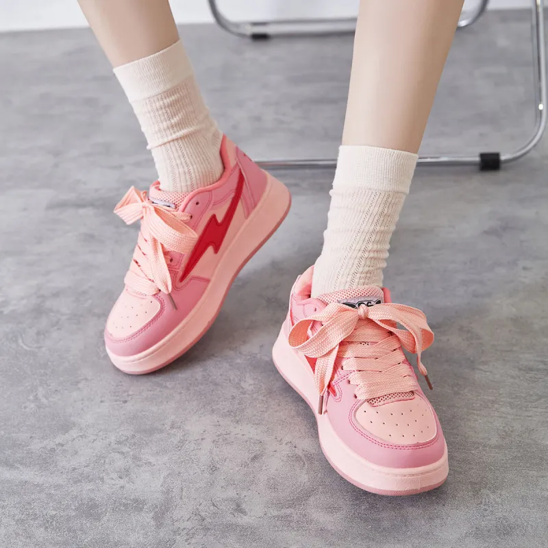 Little Red Man Low-Top Skateboard Shoes Women's-9