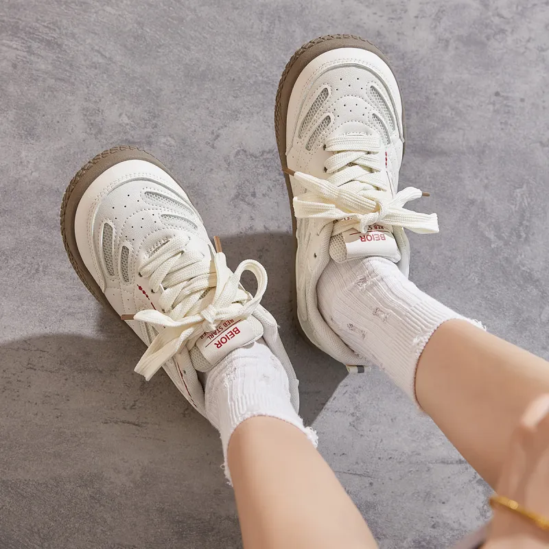 Little Red Man Fashion Trend Classic And Versatile Skateboard Shoes Women's-4