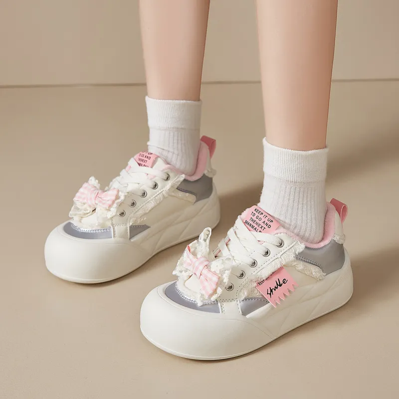 Little Red Man Low Top Skateboard Shoes Women's-11