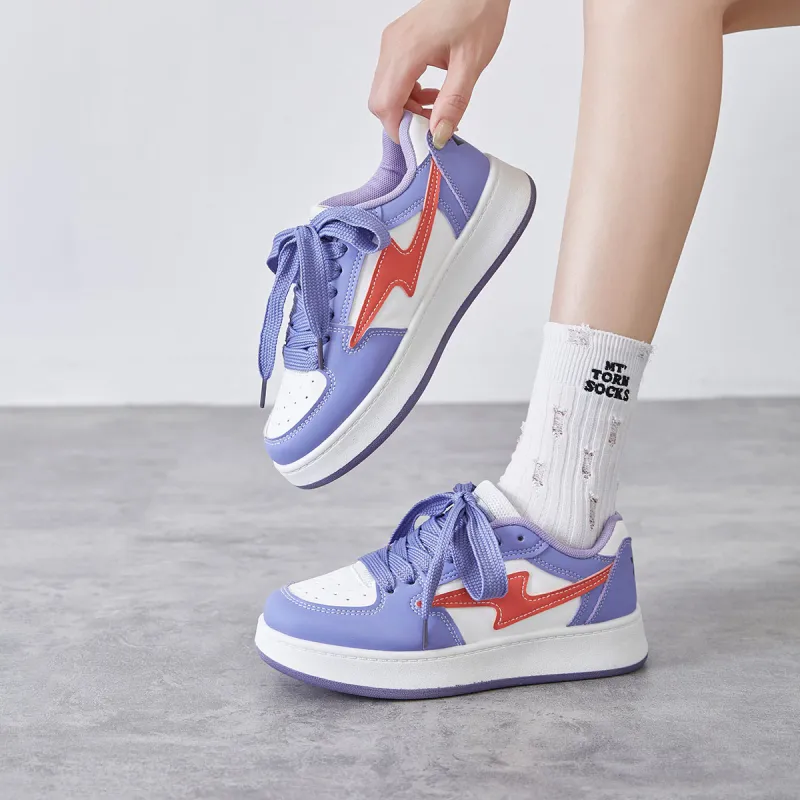 Little Red Man Low-Top Skateboard Shoes Women's-17