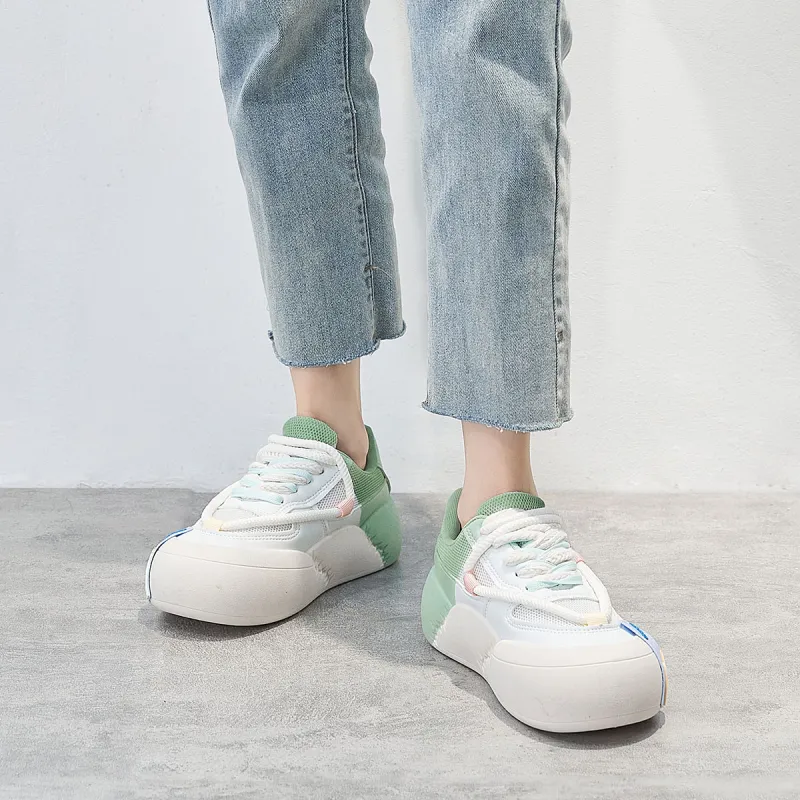 Yiya Dopamine Dressing Fashionable Versatile Low-Top Skateboard Shoes Women's-28