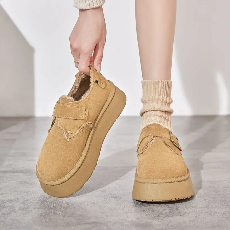 Little Red Man Boken Shoes Casual Single Shoes Women's-1