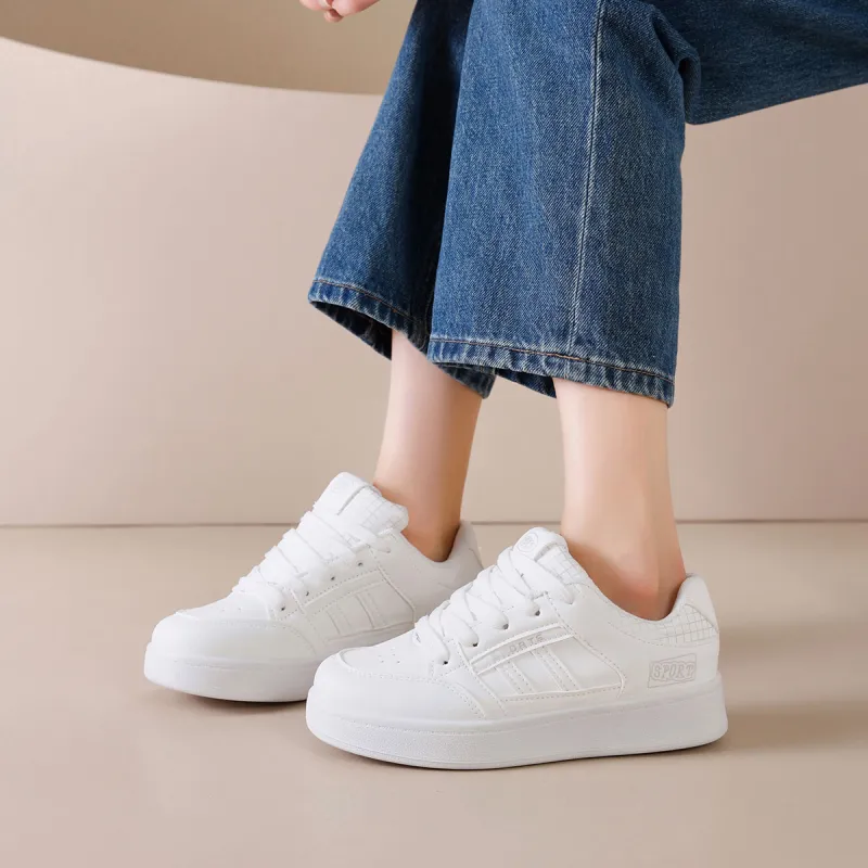 Little Red Man Low Top Skateboard Shoes Women's-4