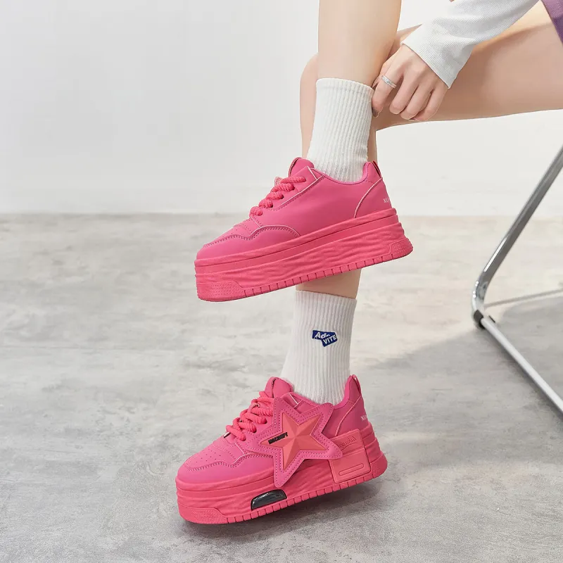 Little Red Man Lightweight Low-Top Skateboard Shoes Women's-12
