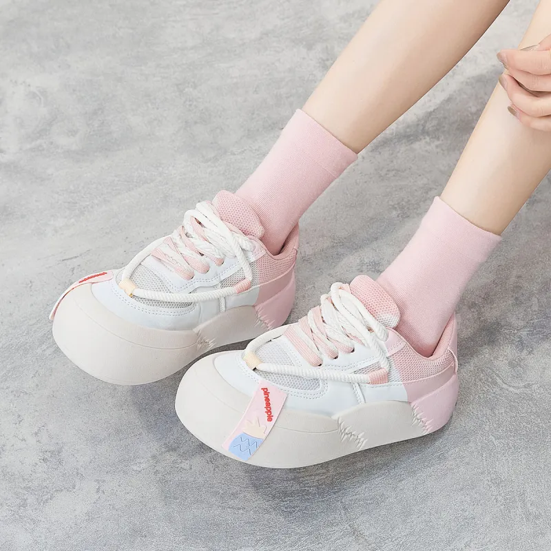 Yiya Dopamine Dressing Fashionable Versatile Low-Top Skateboard Shoes Women's-13