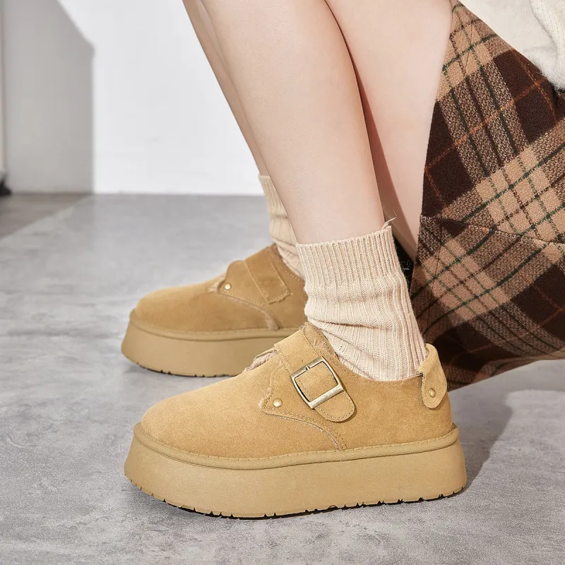 Little Red Man Boken Shoes Casual Single Shoes Women's-4