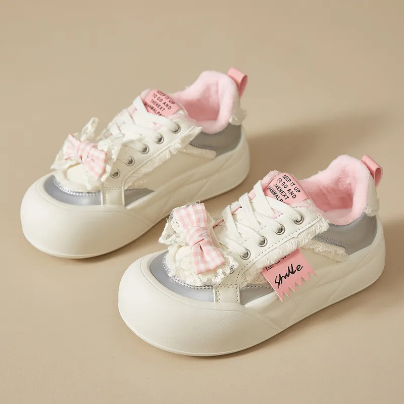 Little Red Man Low Top Skateboard Shoes Women's-12