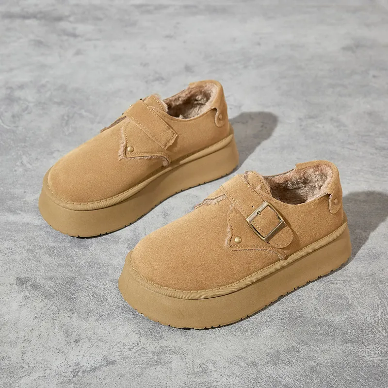 Little Red Man Boken Shoes Casual Single Shoes Women's-5