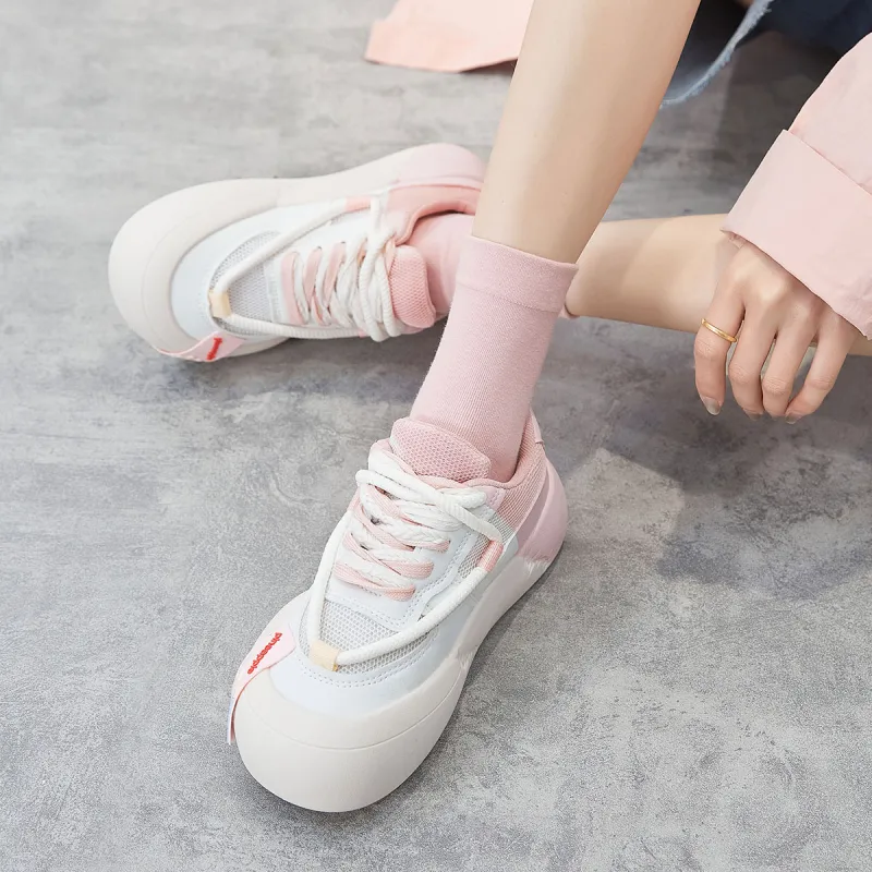 Yiya Dopamine Dressing Fashionable Versatile Low-Top Skateboard Shoes Women's-14