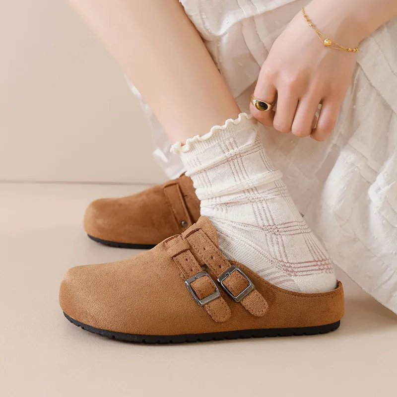 Little Red Man Slip Resistant Closed Toe Slippers Women's-1