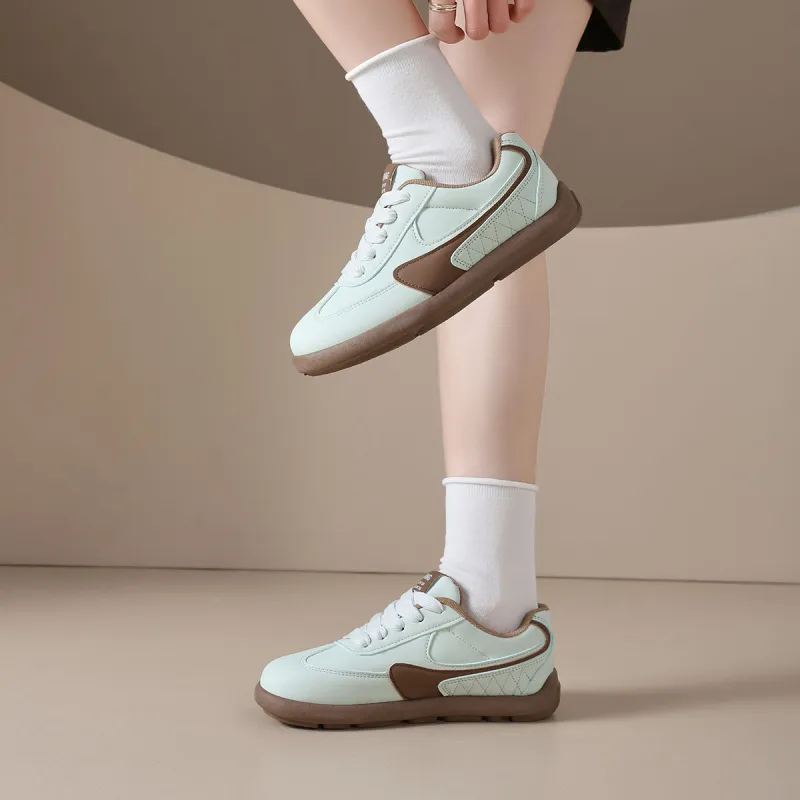 Little Red Man German Army Trainers Low Top Casual Shoes Women's-10