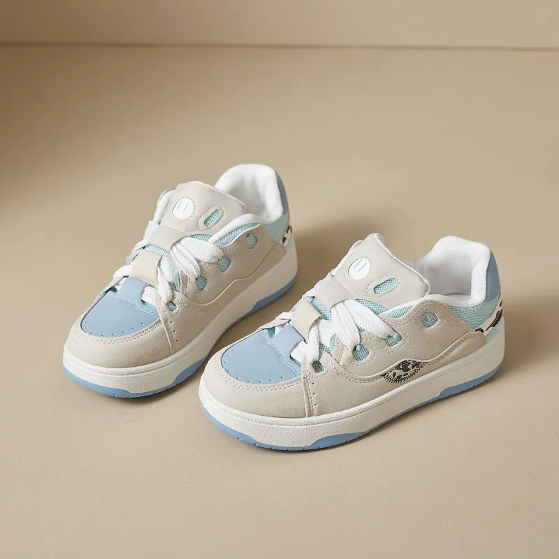 Little Red Man Low-Top Skateboard Shoes Women's-16