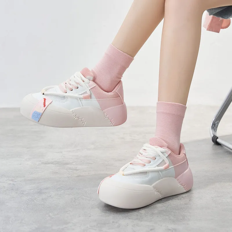Yiya Dopamine Dressing Fashionable Versatile Low-Top Skateboard Shoes Women's-11
