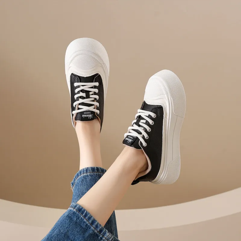 Little Red Man Cushioning Low Top Skateboard Shoes Women's-3