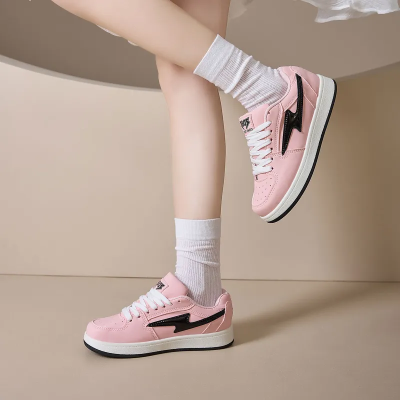 Little Red Man Water Resistant Coverage Low Top Skateboard Shoes Women's-11