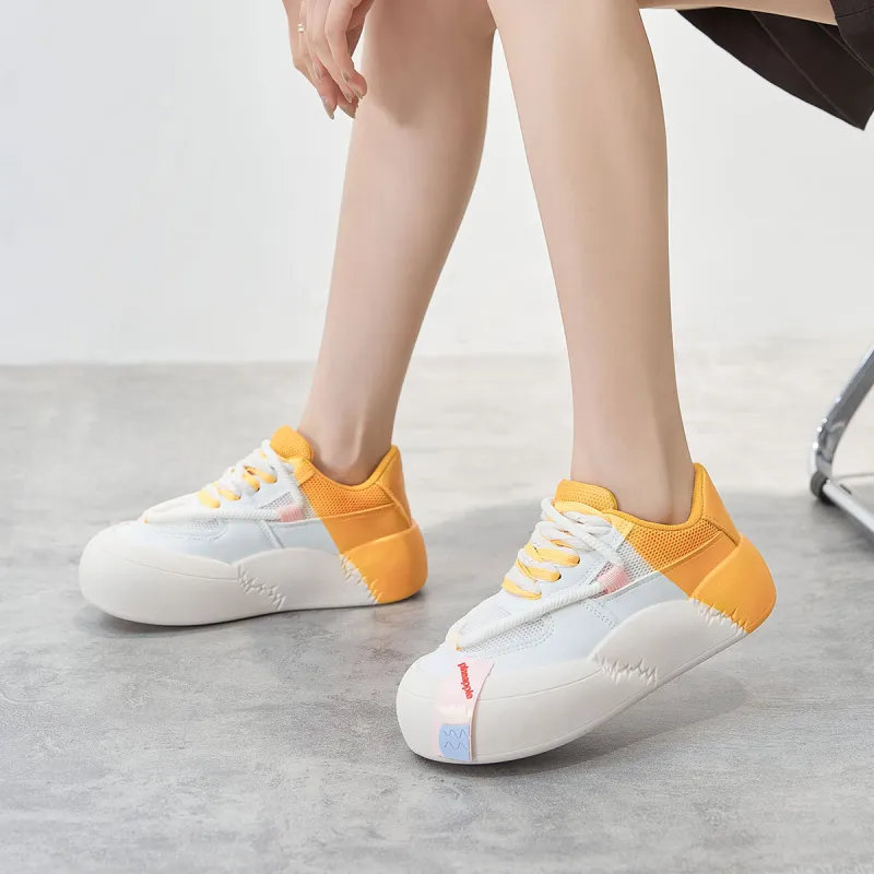 Yiya Dopamine Dressing Fashionable Versatile Low-Top Skateboard Shoes Women's-6